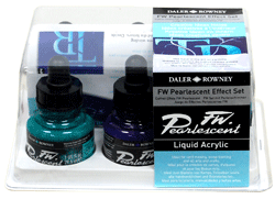Daler-Rowney FW Pearlescent Ink Effects Set