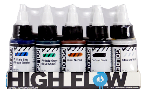 Golden High Flow Acrylic Paint Set