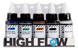 Golden High Flow Acrylic Set of 10