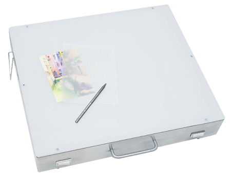 Gagne Porta-Trace Light Box, Stainless Steel Frame (1 Lamp, Standard 8 WATT) - Size 10 x 12