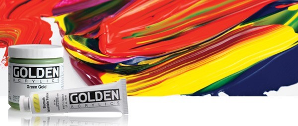 Golden Heavy Body Acrylic 2 oz - Cadmium Yellow Dark