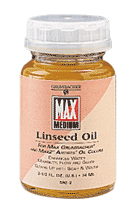 Grumbacher Max Linseed Oil - Size 2-1/2 oz. (74ml)