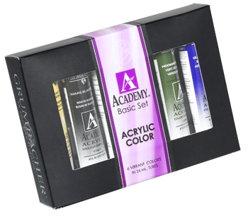 Grumbacher Academy Acrylic Set of 6 Tubes (24ml)