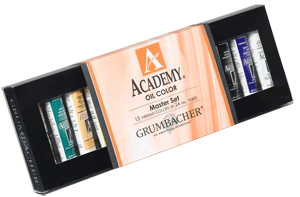 Grumbacher Academy Oil Set of 12 Tubes (24ml)