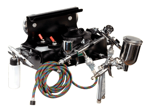 Iwata Air-Port Airbrush Work Station by Karajen - Magnetic Mount