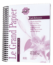 Richeson Le Grande 60# Drawing Pad, Spiral, 150 Sheets - Size 5-1/2 x 8-1/2