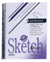 Richeson Sketch Pad, Spiral Bound, 100 Sheets - Size 5-1/2 x 8-1/2