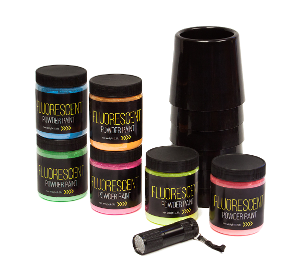 Jack Richeson Fluorescent Powder Paint Glow Kit