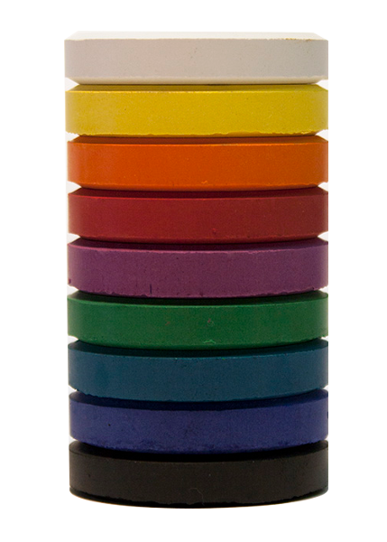 Jack Richeson Mini Tempera Cakes Refill (Set of 9) - Color Assorted