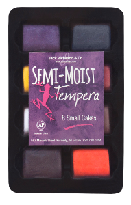 Jack Richeson Semi-Moist Tempera (Set of 8) - Color Assorted