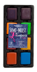 Jack Richeson Semi-Moist Tempera (Set of 8) - Color More Assorted