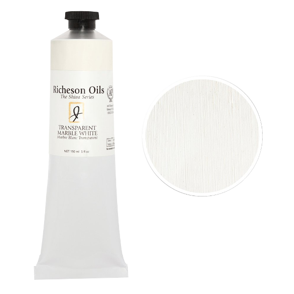 Richeson Oil, The Shiva Series - Color Transparent Marble White - Size 1.25 oz