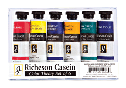 Richeson Casein, The Shiva Series Color Theory Set of 6