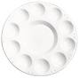 Richeson 10 Hole Round Plastic Palette