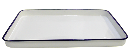 Richeson Enamel Butcher Tray - Size 11 x 15 x 1