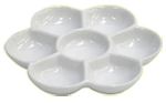 Richeson Porcelain 7 Well Flower Mix.Tray - Color White