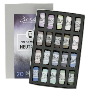 Richeson Soft Handrolled Pastels Set of 20 - Color Color Wheel Neutrals