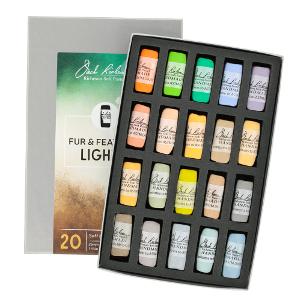 Richeson Soft Handrolled Pastels Set of 20 - Color Fur and Feathers Light 1