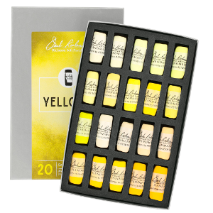 Richeson Soft Handrolled Pastels Set of 20 - Color Yellows