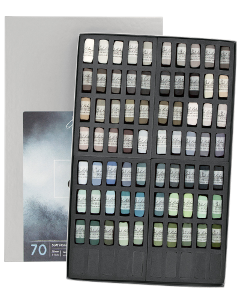 Richeson Soft Handrolled Pastels Set of 70 - Color Greys