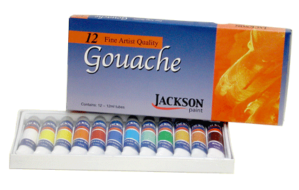Jackson Paint Gouache Set of 12 12ml Tubes