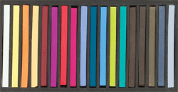 Jack Richeson Semi-Hard Square Pastel Set of 18 - Color Assorted