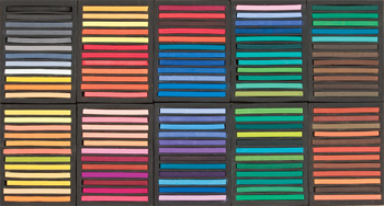 Jack Richeson Semi-Hard Square Pastel Set of 120 - Color Assorted