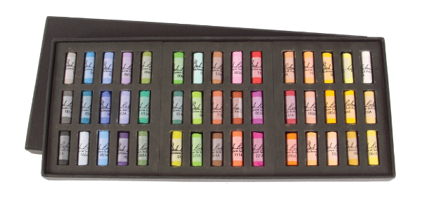 Richeson Medium-Soft Pastels Set of 45 Half Sticks - Color Assorted