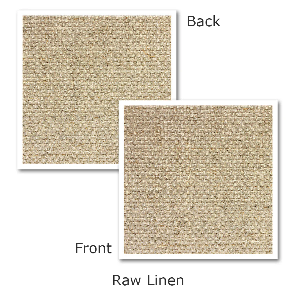 Caravaggio 100% Raw Linen Canvas Roll Medium Texture 8 oz - Size 61” x 190”*