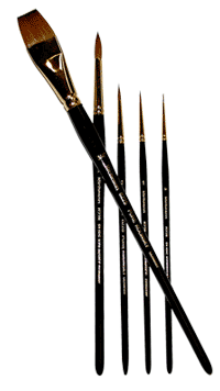 Richeson Finest Sable Brush Set of 5