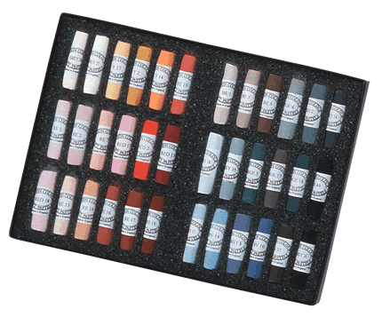 Unison Handmade Soft Pastel Set of 36 - Color Portrait Assortment - WARNING This product  contains a chemical known to the State