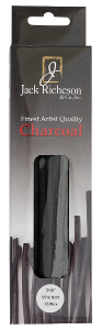 Richeson Natural Vine Charcoal Box of 25 - Thin Soft - Size 3/16