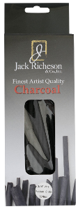 Richeson Natural Vine Charcoal Box of 50 - Thin Medium - Size 3/16