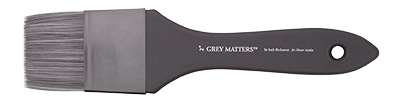 Richeson Grey Matters Brush, Synthetic for Watercolor - Flat - Size  2