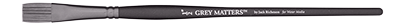 Richeson Grey Matters Brush, Synthetic for Watercolor - Flat - Size  1/2
