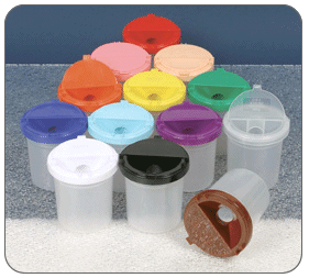 Richeson Plastic Neatness Jar - Color Clear Top