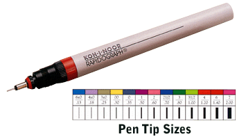Koh-I-Noor Rapidograph Stainless Steel Replacement Point - Size 0 (.35mm)