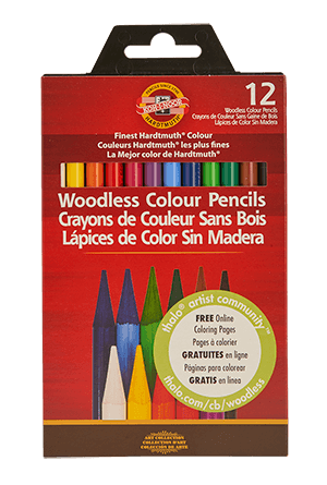 Koh-I-Noor Progresso Woodless Pencil Set of 12