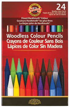 Koh-I-Noor Progresso Woodless Pencil Set of 24