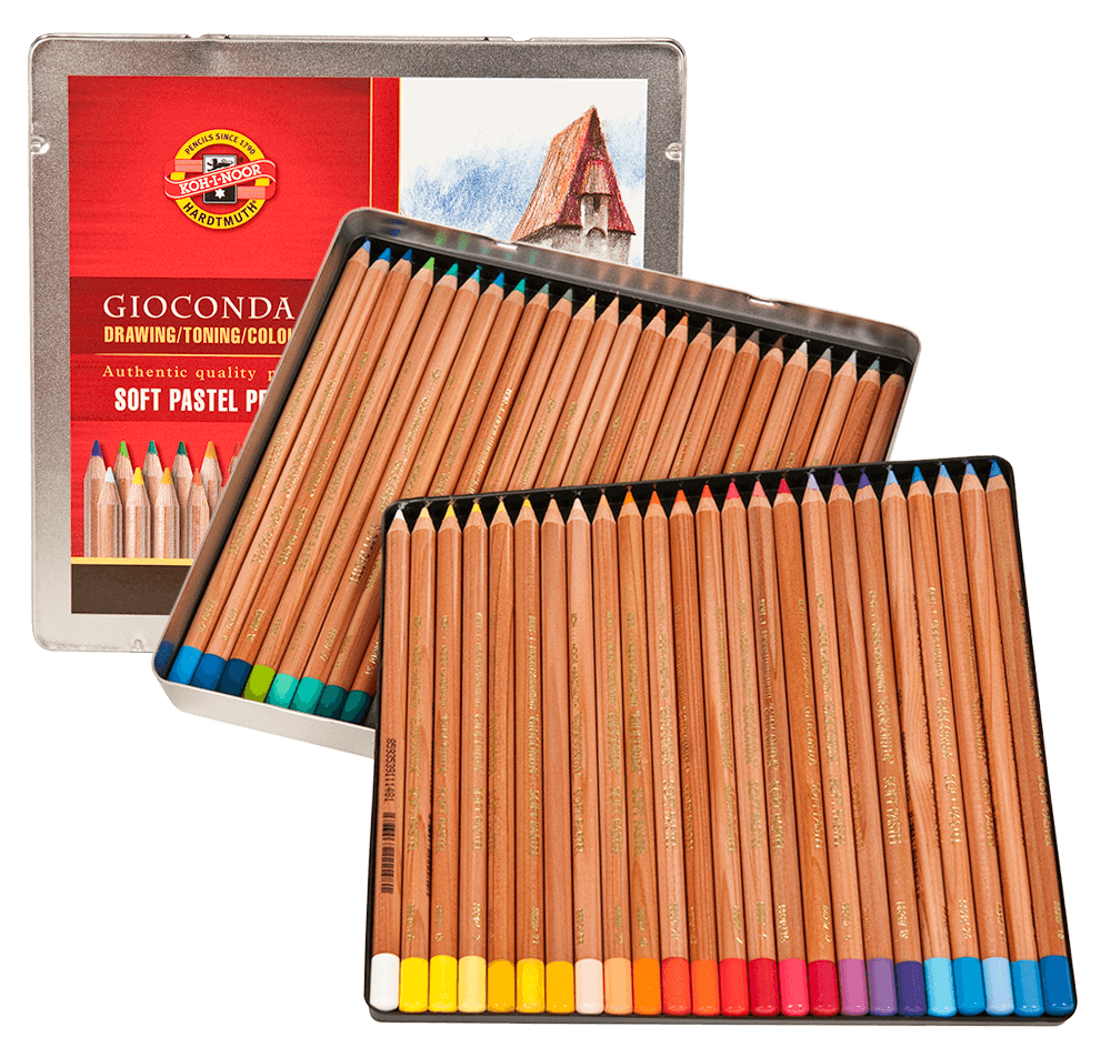 Koh-I-Noor Gioconda Soft Pastel Pencils 48 Art Drawing Opened Not Used Gift