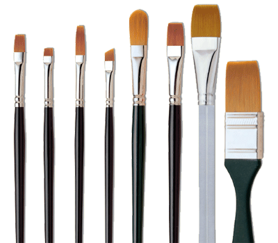 Loew Cornell La Corneille Wash and Flat Watercolor Brushes - Rex Art  Supplies