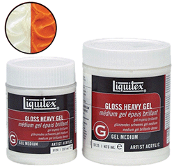 Liquitex Acrylic Gloss Heavy Gel Medium - Size 8 oz.