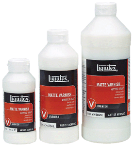 Liquitex Acrylic Matte Permanent Varnish - Size 8 oz.