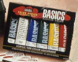 Liquitex Acrylic Basics Set of 6 Tubes - Color Assorted - Size 4 oz.