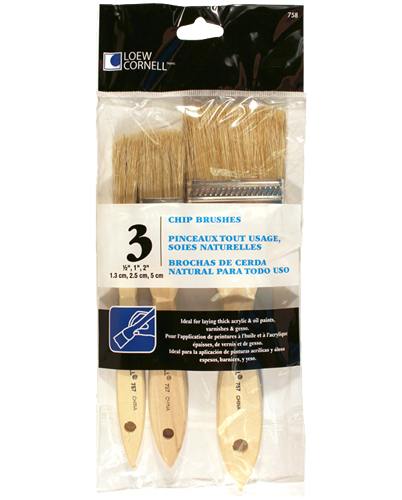 Loew Cornell Chip Brush Set (3 Pieces)