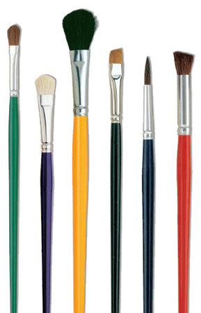 Loew Cornell La Corneille Wash and Flat Watercolor Brushes - Rex