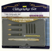 Staedlter Calligraphy Set, 3 Nibs, Blister-Carded
