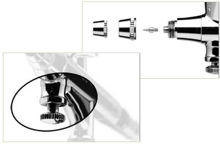 Iwata Needle Chucking Guide Assembly