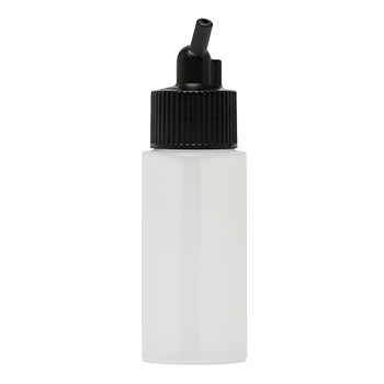 Iwata Big Mouth Airbrush Bottle 1 oz / 30 ml Cylinder With 20 mm Adaptor Cap