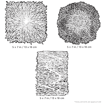 Artool Texture FX 2 Mini Series Set Freehand Airbrush Template by Gerald Mendez